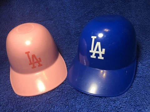 Los Angeles Dodgers set of 2 ice cream mini helmets used Cover