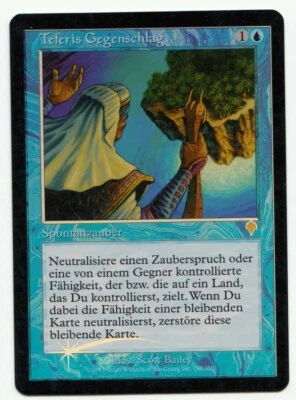Teferi's Response FOIL Mtg MISPRINT, German. Missing the line "Draw two cards" - Imagen 1 de 4