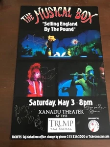 The Musical Box 2008 SIGNED poster-11" x 16"-Xanadu Theater at Taj Mahal-SIGNED - Picture 1 of 3