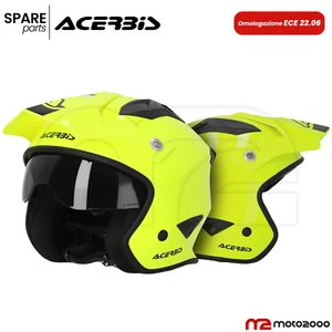 ACERBIS 2024 ECE 22.06 LUFTJETHELM NEONGELB MOTORRAD SCOOTER FÜR VESPA GRÖSSE - Bild 1 von 5