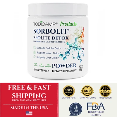 Zeolite Clinoptilolite Powder by TODICAMP® - Ultra FINE 1-2 µm - 200 Days Supply - Image 1 of 4