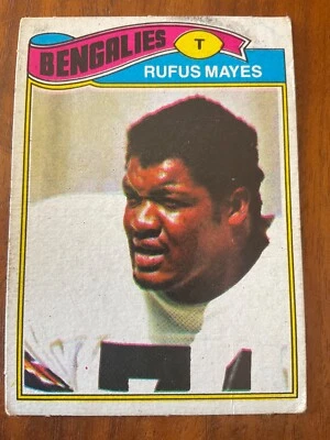 1977 Topps Mexican #28 Rufus Mayes of the Cincinnati Bengals - Image 1 of 2