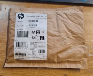 HP Nano Master Keyed Cable Lock 1AJ40AA Sealed New Package - Afbeelding 1 van 2