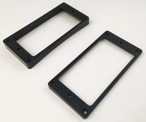 Allparts PC-0733-023 Humbucker Mounting Ring Set - Black Curved for Les Paul - Picture 1 of 2