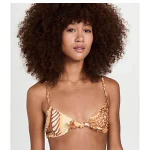 MARA HOFFMAN Swim Carla Bikini Top In Yellow Multi Size XS NWT - Picture 1 of 6