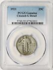 1921 Standing Liberty Silver Quarter 25c Pcgs Genuine Good Details Cleaned