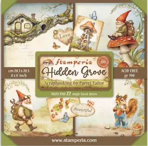Stamperia HIDDEN GROVE - MAXI PAD - 8X8 PULGADAS - Una cara - 22 HOJAS - Imagen 1 de 24