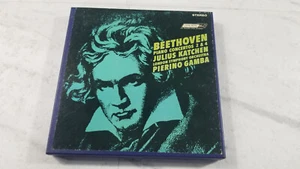 Beethoven Piano Concertos 2 & 4~Julius Katchen~Pierino Gamba Reel to Reel - Imagen 1 de 5