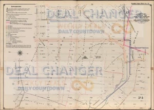 1899 BROOKLYN OLD MAP EXPLANITORY 4 UTICA FLATLANDS PAERDEGAT BASIN PLATE 21♾ - Picture 1 of 2