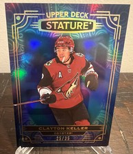 2022-23 Upper Deck Stature Blue Clayton Keller /35 - #100 Arizona Coyotes