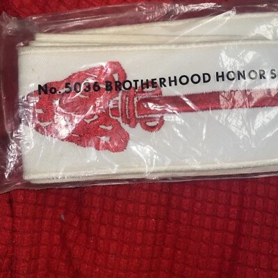 Early 1950s OA ORDER OF THE ARROW SEALED  SASH WWW Brotherhood Honor - Image 1 of 2