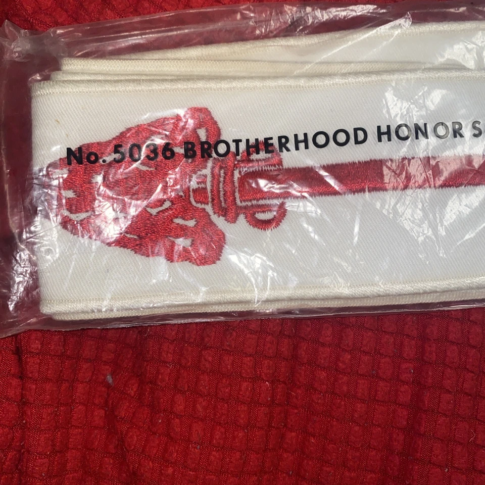 Early 1950s OA ORDER OF THE ARROW SEALED  SASH WWW Brotherhood Honor - Image 1 of 2