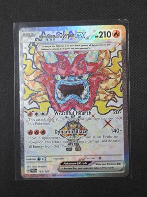 Hearthflame Mask Ogerpon ex 192/167 Sv06: Twilight Masquerade Holo NM - Image 1 of 2