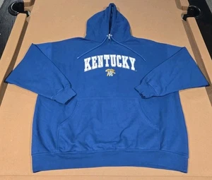 Vintage Kentucky Wildcats TSI Sportswear Blue Crewneck Hoodie Men Size 2XL - Picture 1 of 10