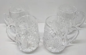Set of 4 Waterford Crystal Dunmore Tankard Handled Mug 4.25" - Picture 1 of 18