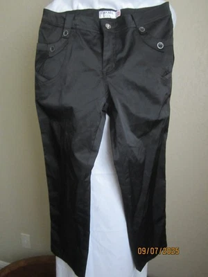 Chanel Sport Women's Black Cotton Blended Straight Slit Pants Size 32 - Image 1 of 4