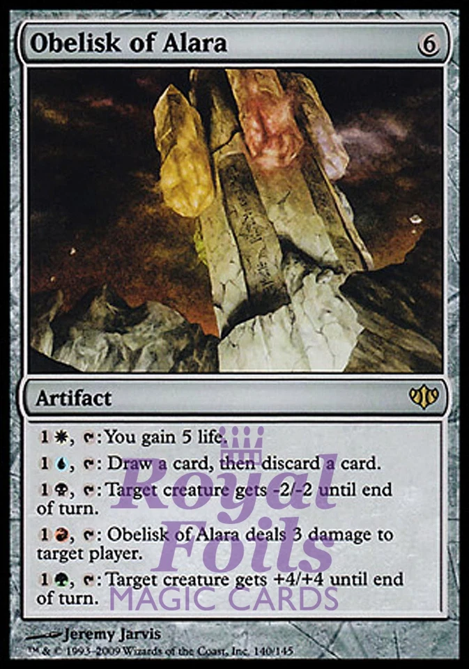 Obelisk of Alara 1x FOIL CON MTG Conflux Rare MINT artifact - Image 1 of 1
