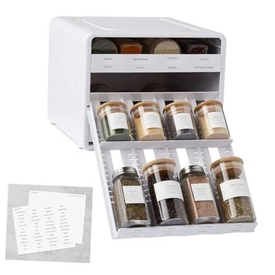  SpiceStack Organizador de Estante de Especias Ajustable, Condimentos de 24 Botellas Extraíbles  Foto 1 de 4