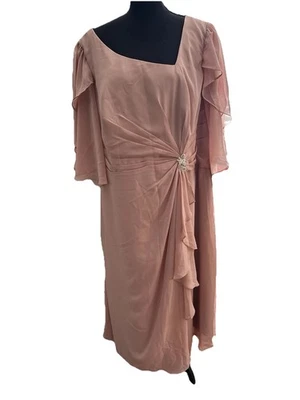 Hermoso Vestido Rosa Gasa 22W Estilo 5971 -Leer Descripción Foto 1 de 4