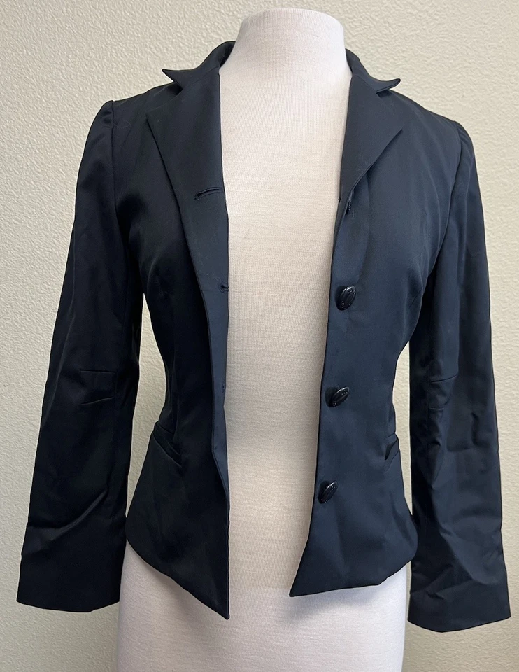 Chaqueta Louis Vuitton Uniformes Mujer Mezcla Lana Azul Marino Con Botones Talla 32 Foto 1 de 4