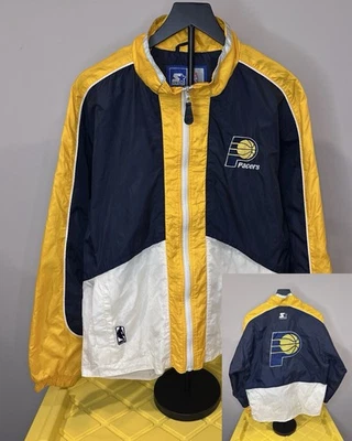 Chaqueta NBA VINTAGE STARTER Indiana Pacers Cremallera Completa Talla XL Bordada Foto 1 de 4