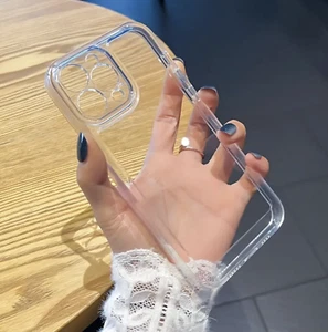 etui do iPhone 14 12 13 PRO XR XS 7 8 odporne na wstrząsy przezroczyste 360 przód + tył pokrowiec - Zdjęcie 1 z 4