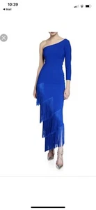 Chiara Boni La Petite Robe "Pippi" asymmetric One Shoulder Blue dress size 42 - Picture 1 of 7