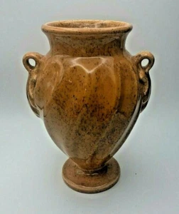 Haeger Pottery 1999 Vase Handled Urn # 810-42 Orange Speckled Gloss Glaze  - Picture 1 of 8