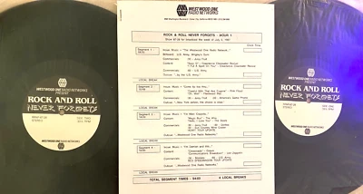 7/6/87 ROCK & ROLL NEVER FORGETS DAVID BOWIE, CCR SET, QUICKSILVER MESSENGER,CCR - Image 1 of 2