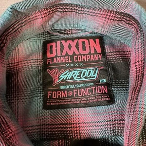 Dixxon Flannel Company "The Shreddy" XL Rosa Teal Raro* - Imagen 1 de 15