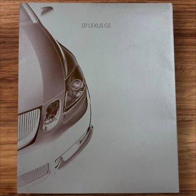 2007 Lexus Sales Brochure GS GS430 GS350 GS450h 30 Page Portfolio w/Color Plates - Image 1 of 4