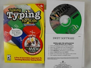 Cosmi Talking Typing for Kids (PC, 2003) in Box - Includes Talking Math 4 Kids - Picture 1 of 5