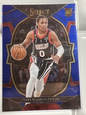 2022-23 Panini Select TyTy Washington Jr. Blue Concourse Rookie RC #70 Rockets
