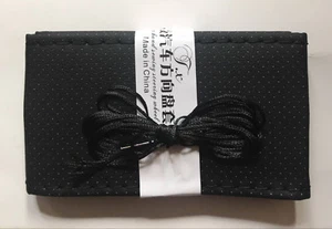 Leather 38cm Steering Wheel Cover Non-Slip Sweat With Black Nylon Cord - Picture 1 of 4