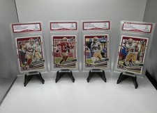 Brock Purdy Christian McCaffrey Deebo Samuel Brandon Aiyuk 49ers 4 Card Team Set