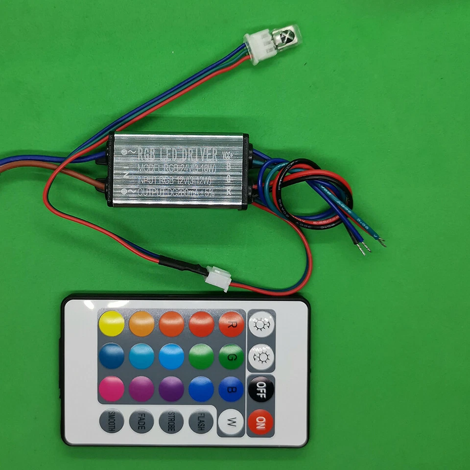 10W Waterproof AC LED Driver 24V Power Supply for RGB Light Lamp +Remote control - Image 1 of 4