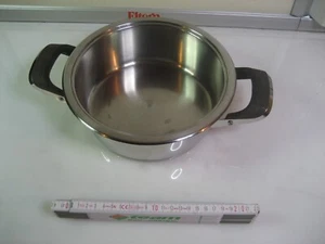 20 cm Ø AMC Kochtopf 69116 Gastro Edelstahl Kochtopf 2,3 Liter ohne Deckel 87 B - Bild 1 von 3