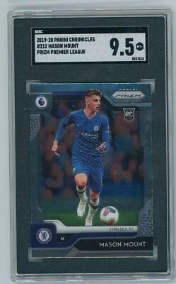 2019-20 Panini Chronicles Mason Mount RC Prizm Premier League SGC 9.5 Mint - Image 1 of 2