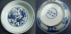 Assiette/plat ancien chinois/oriental bleu et blanc, dynastie Ming