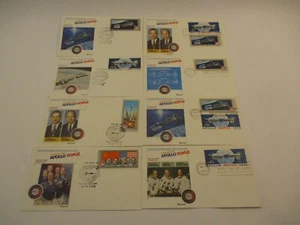 Lot 8 1975 Apollo Soyuz Space Exploration Stamps First Day Covers USA USSR CCCP - Picture 1 of 10