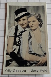 Movie Star LIANE HAID | Portrait Photo - Trading Card #3847