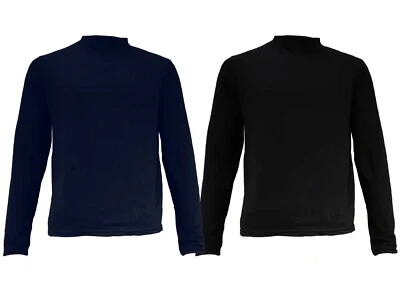 PACK DI MAGLIE MEZZO COLLO LUPETTO UOMO MANICHE LUNGHE LEGGERMENTE FELPATA - Immagine 1 di 4