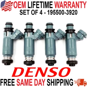 Genuine Denso x4 Fuel Injectors for 2002-05 Subaru Impreza 2.0L H4 Turbocharged - Picture 1 of 5