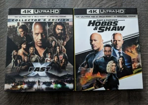 FAST X + HOBBS & SHAW #4K UHD/Blu-ray w/ Slips +FREE SHIP #Fast&Furious #Hobbs& - Picture 1 of 2