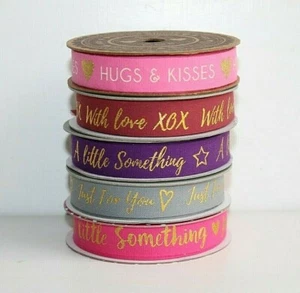 Selection of Printed Ribbon 100% Cotton 15mm width Ribbons 2.5 or 5 m - Picture 1 of 22