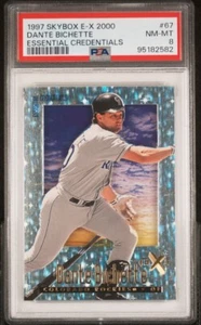 PSA 8 Dante Bichette 1997 E-X2000 Essential Credentials #23/99 POP 3 One^ - Picture 1 of 3