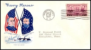 EDSROOM-311 1937 NAVY  First Day 2/18/37 - Picture 1 of 2