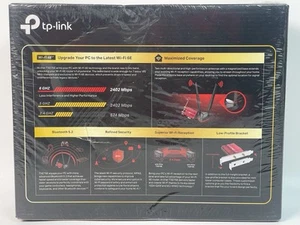 TP-Link WiFi 6E Intel AX210 AXE5400 PCIe WiFi Card for PC (Archer TXE75E) - Photo 1/6