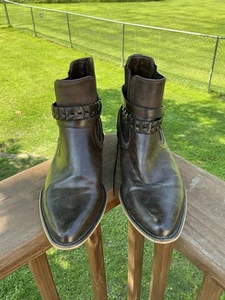 Maurices Breana Brown Faux Leather Women's Strappy Ankle Booties Size 8 VGUC - Picture 1 of 13