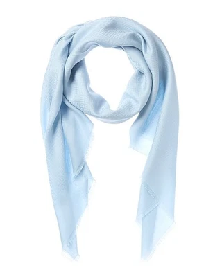 Givenchy 4G Square Large Wool & Silk-Blend Scarf Women's Blue - Image 1 of 3